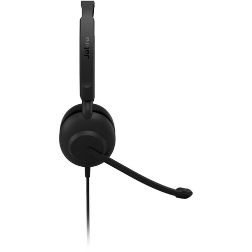 Jabra Evolve 10 USB-A Wired Stereo Headset with Noise‑Canceling Mic and Leatherette Ear Cushion