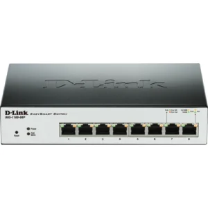 D-Link DGS-1100-08P 8-Port Gigabit Smart Managed PoE Switch with 8 PoE Ports
