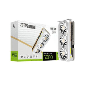 ZOTAC GAMING GeForce RTX 5080 SOLID OC White Edition 16GB GDDR7 Graphics Card