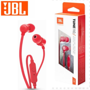 JBL Tune 110 Earphones-Red