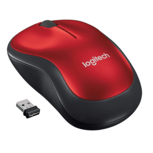 Logitech M185 Wireless Mouse - Red