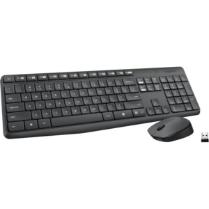 Logitech MK235 Wireless Keyboard and Mouse Combo - Grey