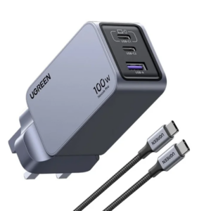 UGREEN 67W USB-C GaN Power Adapter with 3 DC Connectors