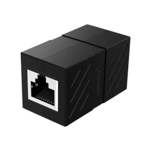 UGREEN RJ45 Network Keystone Jack Inline Coupler Female to Female Black - NW114