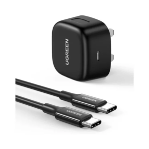 UGREEN USB-C 25W PD Charger with 2M C-C Cable (UK Plug)
