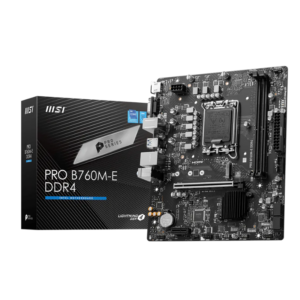 MSI PRO B760M-E DDR4 Micro-ATX Motherboard