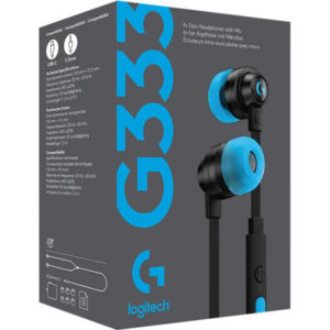Logitech G333 Gaming Earphones (Black)
