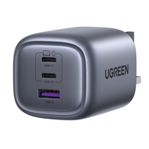 UGREEN Nexode 65W GaN Fast 3-Port Charger – Compact Multi-Device Power
