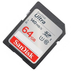 SanDisk 64GB Ultra SDXC UHS-I Class 10 Camera Memory Card (140MBs)